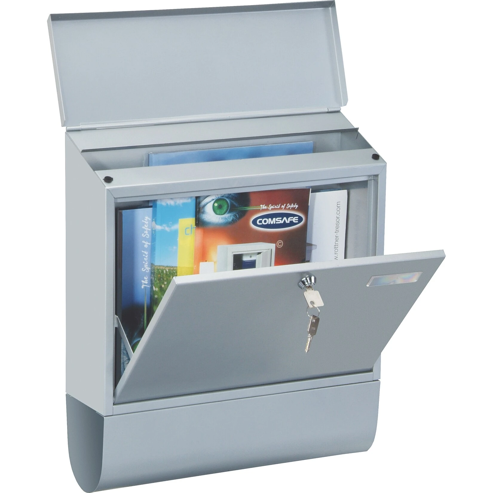 Rottner Villa Spezial Briefkasten Silber – Bild 2