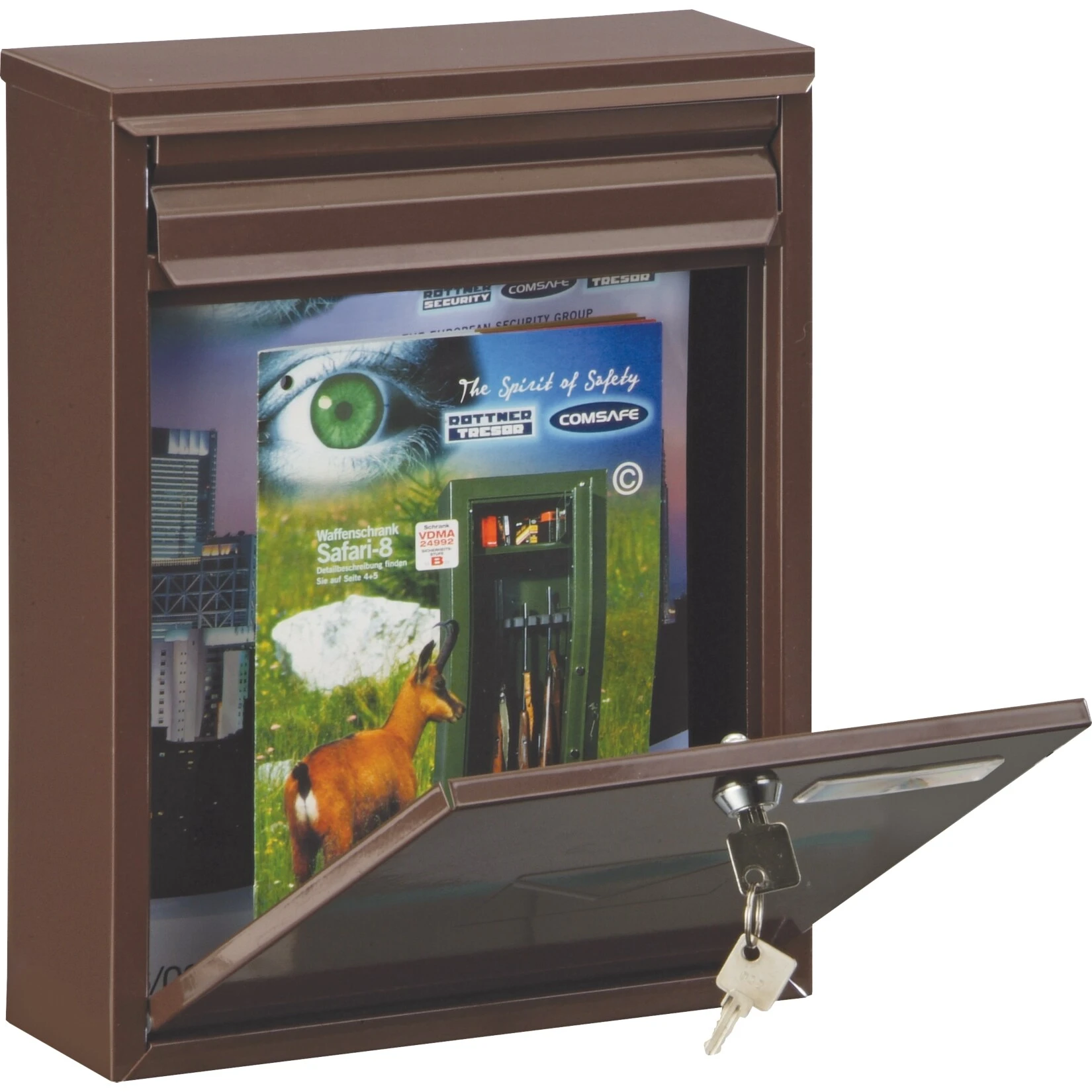 Rottner Como Briefkasten Braun – Bild 3