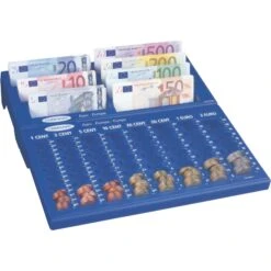 Rottner Cash Concept Notes Geldzählbrett Mit 7 Geldschein- Und 8 Münzgeldzählfächern