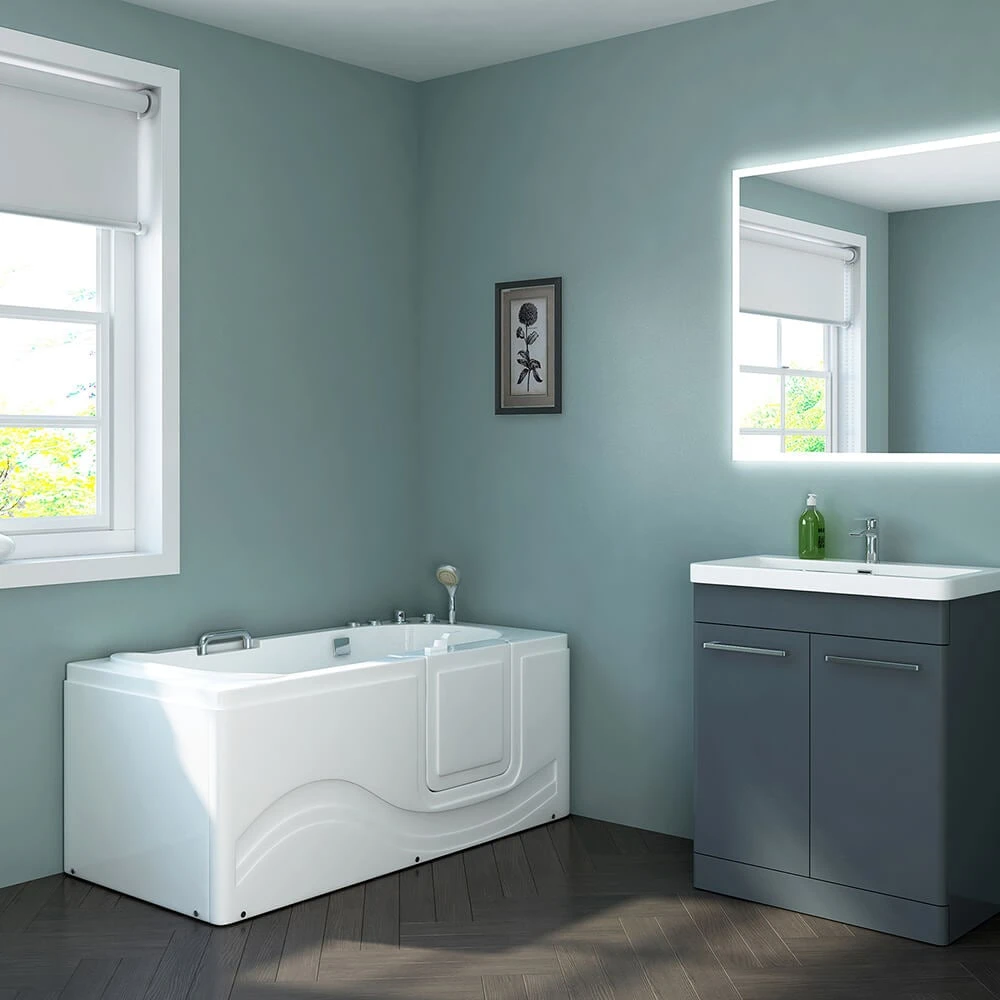 Home Deluxe Vital M Seniorenbadewanne, Liegend Rechtseinstieg 1 Home Deluxe Vital M Seniorenbadewanne, Liegend Rechtseinstieg