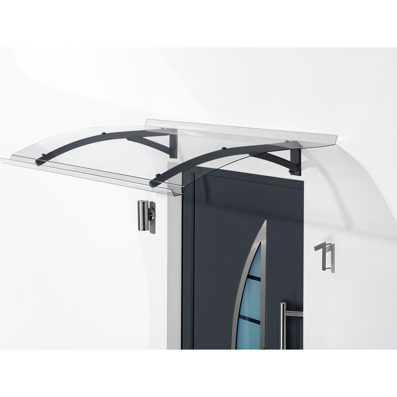 Gutta Typ PT Secco Pultvordach, 150 X 90 Cm, Anthrazit 1 Gutta Typ PT Secco Pultvordach, 150 X 90 Cm, Anthrazit