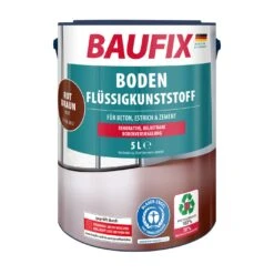 BAUFIX Boden-Flüssigkunststoff Rotbraun, 5 Liter