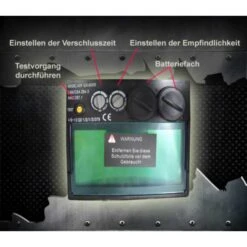 Mauk Automatik Schweißhelm Serie "Premium" Modell "Rot Silber"