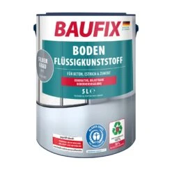 BAUFIX Boden-Flüssigkunststoff Silbergrau 5 L