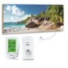 Marmony 800W Infrarot-Heizung Motiv "Blue Lagoon" Mit Thermostat MTC-40