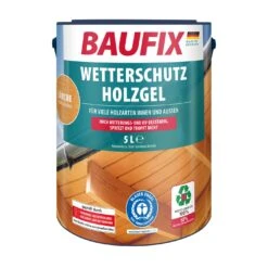 BAUFIX Wetterschutz-Holzgel Lärche, 5 Liter