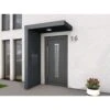 Gutta BS PLUS 160 Rechteckvordach Mit Seitenteil Links Und Briefkasten Fuka DB 703