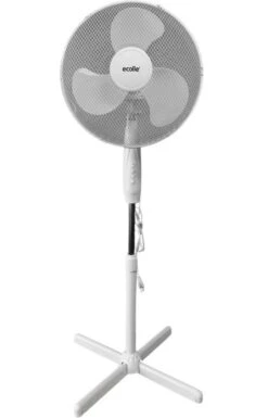 Ecolle 79702 Standventilator 40cm Durchmesser 45 Watt Rotation 3 Stufen