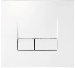 Sanicomfort Betätigungsplatte 2Mengen, Eckig, Weiß