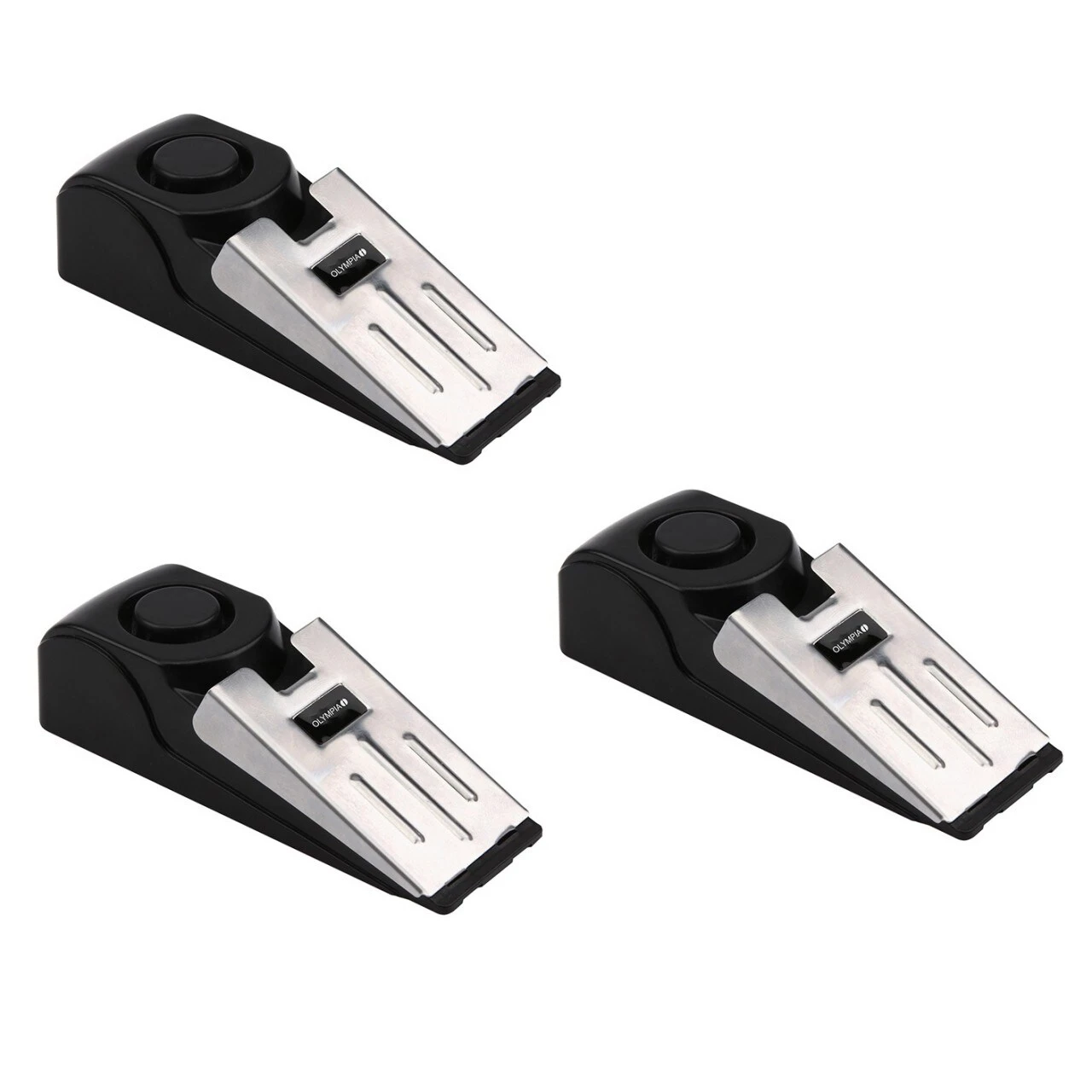 3 Stück OLYMPIA T 300 Alarm-Türstopper Rmit Erschütterungssensor, 100 DB