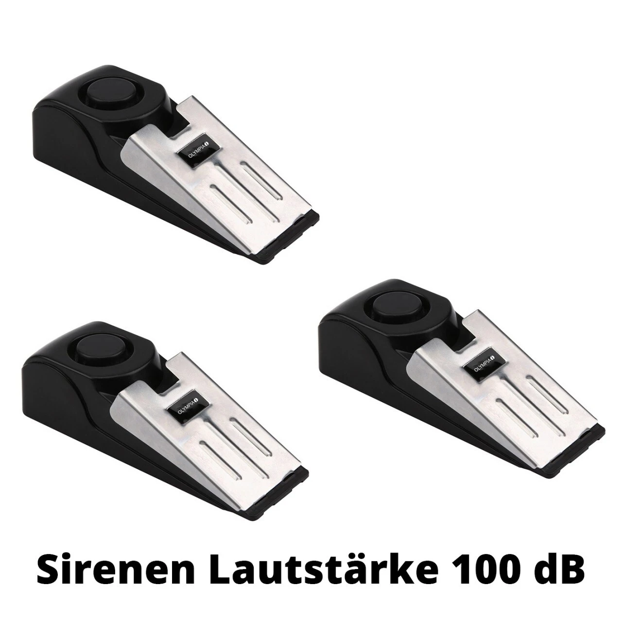 3 Stück OLYMPIA T 300 Alarm-Türstopper Rmit Erschütterungssensor, 100 DB – Bild 4