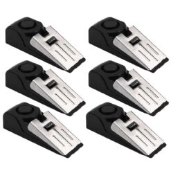 6 Stück OLYMPIA T 300 Alarm-Türstopper Rmit Erschütterungssensor, 100 DB