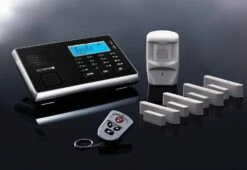 OLYMPIA Protect 9061 Drahtloses GSM Alarmanlagen-Set Mit 4 Tür-/Fensterkontakten Und Bewegungsmelder
