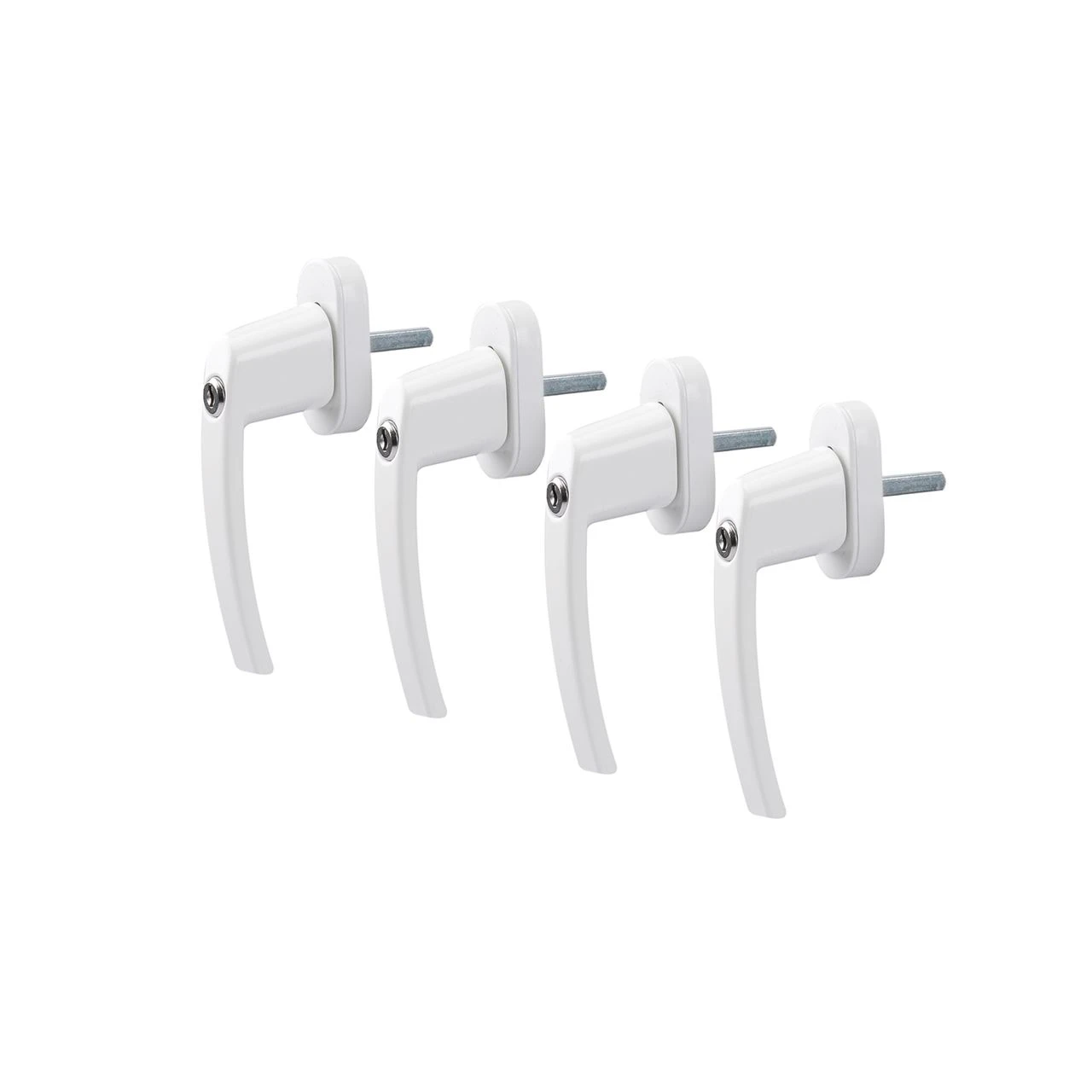 4 Stück Fenstergriffe Abschließbar Mit Je 2 Schlüsseln FGS 100 OLYMPIA