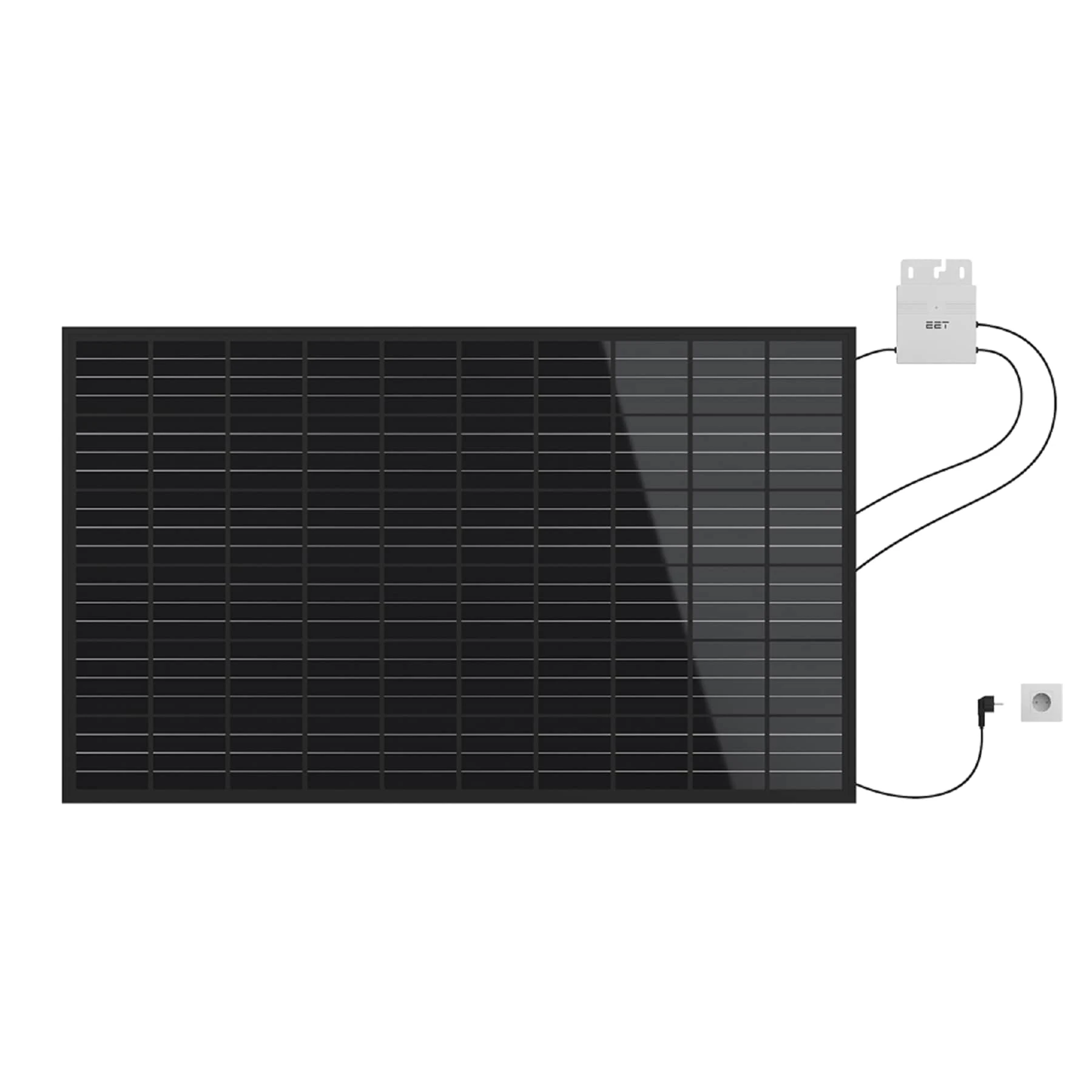 EET Solaranlage LightMate Wand - Plug-in Photovoltaik System Mit Schukokabel 1 EET Solaranlage LightMate Wand - Plug-in Photovoltaik System Mit Schukokabel