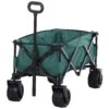 Outsunny Gerätewagen Geräumiges Design, Das Bis Zu 70 Kg Tragen Kann 108L X 53B X 59-89H Cm (LxBxH) | Bollerwagen Handwagen Transportwagen Gartenkarre