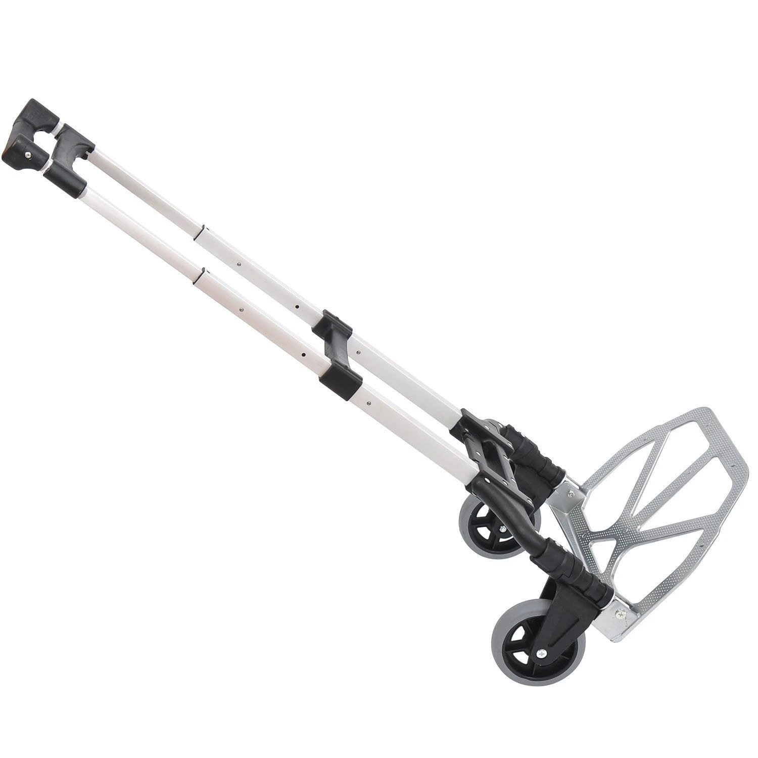 HOMCOM Transportkarre Klappbar Schwarz, Weiß, Silber Grau 41 X 38,5 X 100 Cm (LxBxH) | Sackkarre Handkarre Stapelkarre Alu-Transportkarre 1 HOMCOM Transportkarre Klappbar Schwarz, Weiß, Silber Grau 41 X 38,5 X 100 Cm (LxBxH) | Sackkarre Handkarre Stapelkarre Alu-Transportkarre