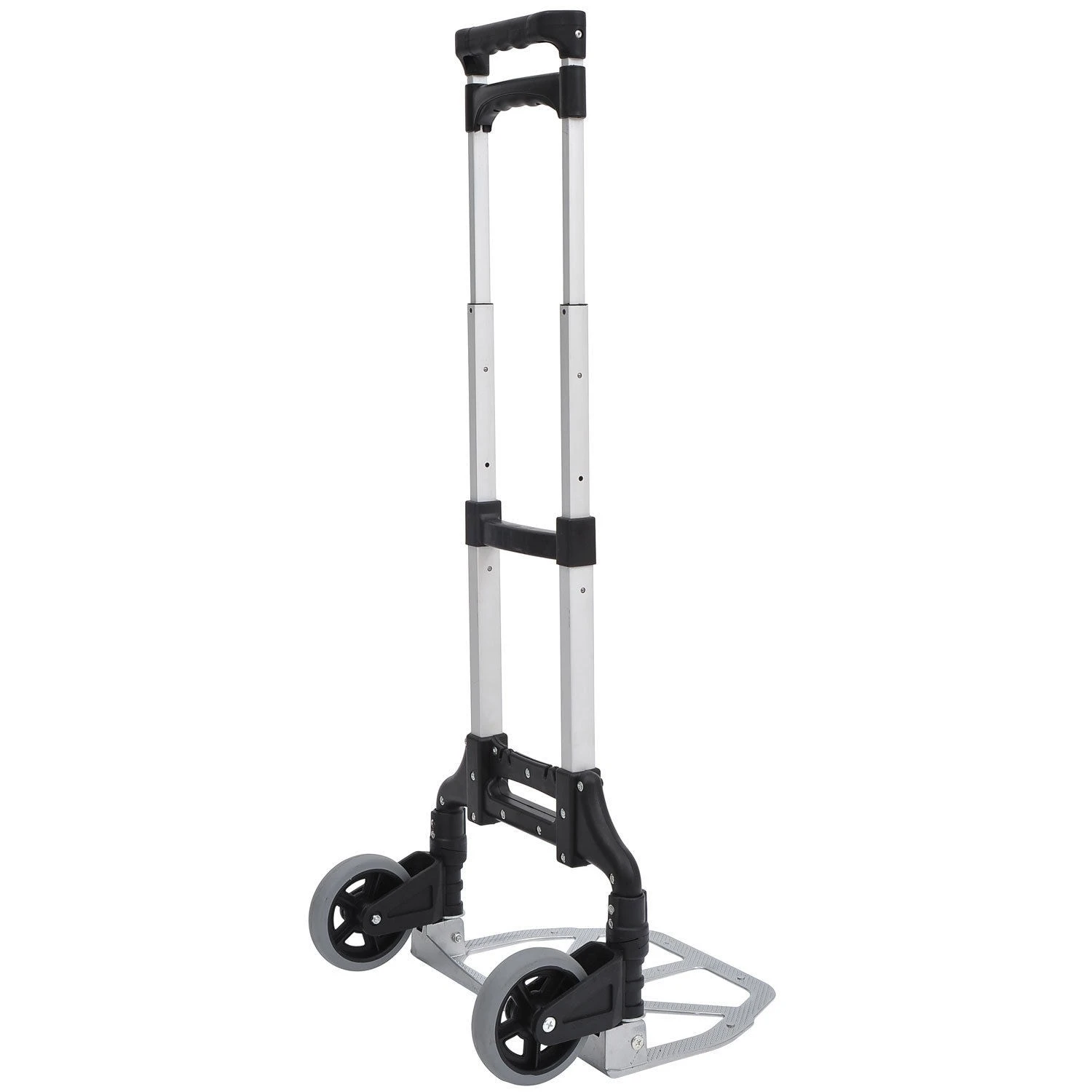 HOMCOM Transportkarre Klappbar Schwarz, Weiß, Silber Grau 41 X 38,5 X 100 Cm (LxBxH) | Sackkarre Handkarre Stapelkarre Alu-Transportkarre 6 HOMCOM Transportkarre Klappbar Schwarz, Weiß, Silber Grau 41 X 38,5 X 100 Cm (LxBxH) | Sackkarre Handkarre Stapelkarre Alu-Transportkarre – Bild 6