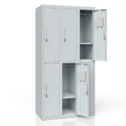 Schließfachschrank Spind Metall Schrank Metallspind Umkleideschrank 6 Fächer -Kessler-Shop 8600343700 19619 prod 004