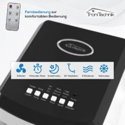 TroniTechnik Mobiles Klimagerät 4in1 Klimaanlage Luftkühler LK03 Ventilator, Inkl. Fernbedienung Und Filter 9 TroniTechnik Mobiles Klimagerät 4in1 Klimaanlage Luftkühler LK03 Ventilator, Inkl. Fernbedienung Und Filter -Kessler-Shop 8600355400 3792 prod 004