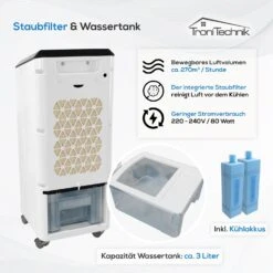 TroniTechnik Mobiles Klimagerät 4in1 Klimaanlage Luftkühler LK03 Ventilator, Inkl. Fernbedienung Und Filter 10 TroniTechnik Mobiles Klimagerät 4in1 Klimaanlage Luftkühler LK03 Ventilator, Inkl. Fernbedienung Und Filter -Kessler-Shop 8600355400 3792 prod 005