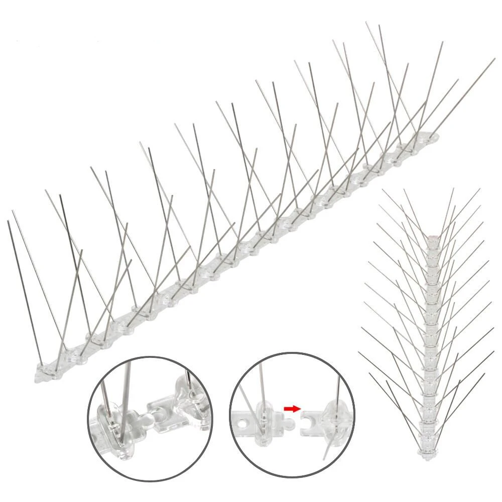 Yaheetech Taubenspikes 10 STK Edelstahl Taubenabwehr 50cm Vogelschutz Vogelabwehr Vogelschreck 4 Yaheetech Taubenspikes 10 STK Edelstahl Taubenabwehr 50cm Vogelschutz Vogelabwehr Vogelschreck – Bild 4