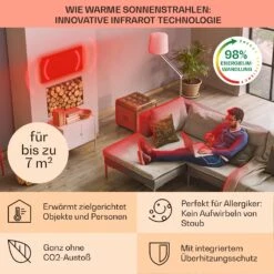 Wonderwall Air Art Smart Infrarotheizung 60x60cm 350W Wandinstallation App-Steuerung Marmor I -Kessler-Shop 8600359300 12791 prod 004
