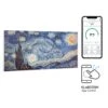 Wonderwall Air Art Smart Infrarotheizung 120x60cm 700W Wandinstallation App-Steuerung Sternennacht