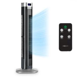Hightower 2G Säulenventilator Turmventilator | 42 W | Oszillation 45° | 1.807 M³/h | Timer | 3 Modi | LED-Display | Temperaturanzeige | Fernbedienung