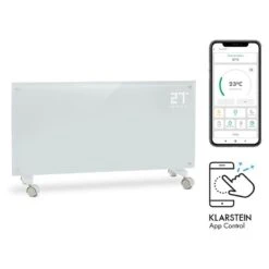 Bornholm Smart Konvektions-Heizgerät 2000W WiFi LED-Display Timer IP24 Standgerät Wandinstallation