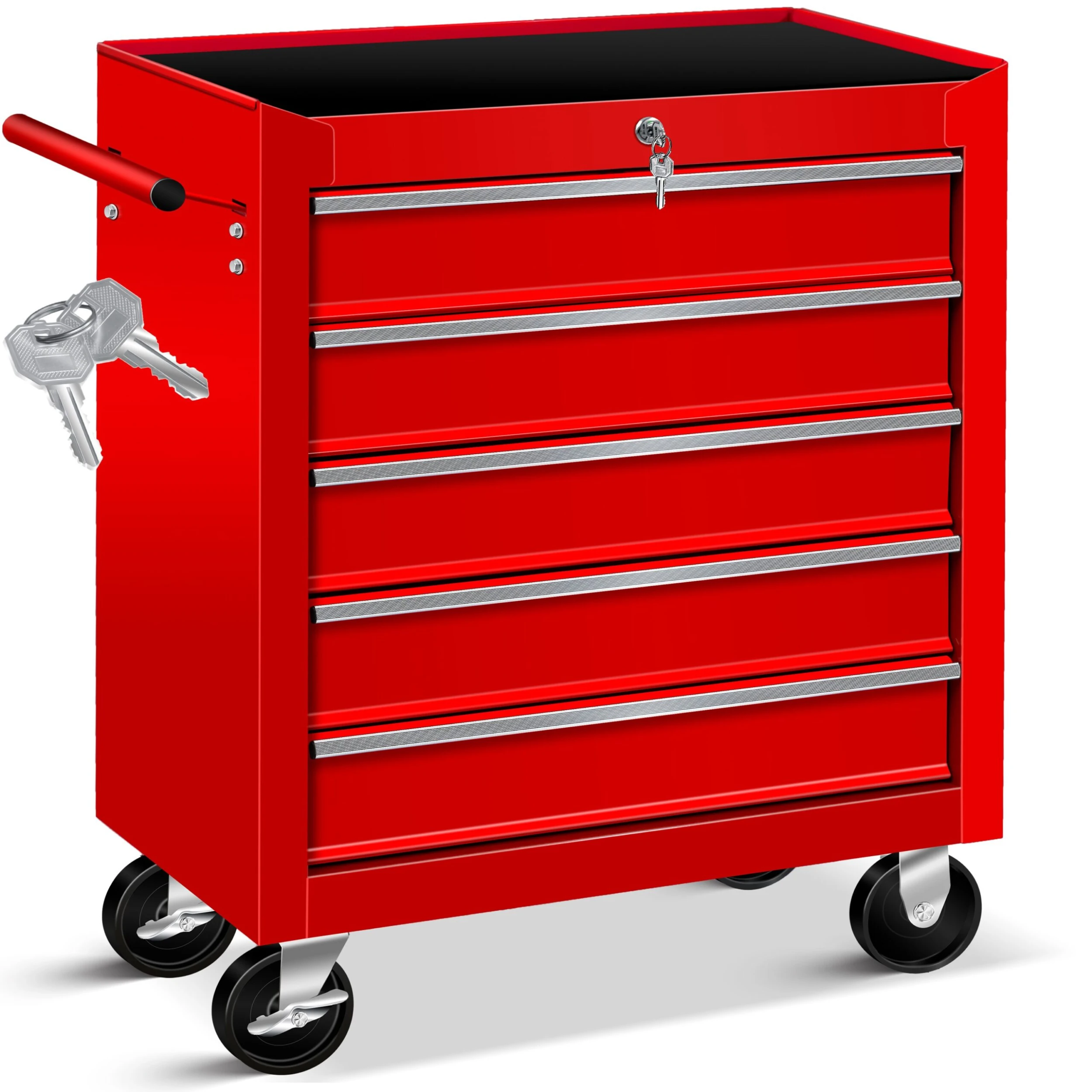 Masko® Werkstattwagen Rollwagen Werkzeugwagen Werkzeugkiste Fächer Toolbox Werkzeug Box