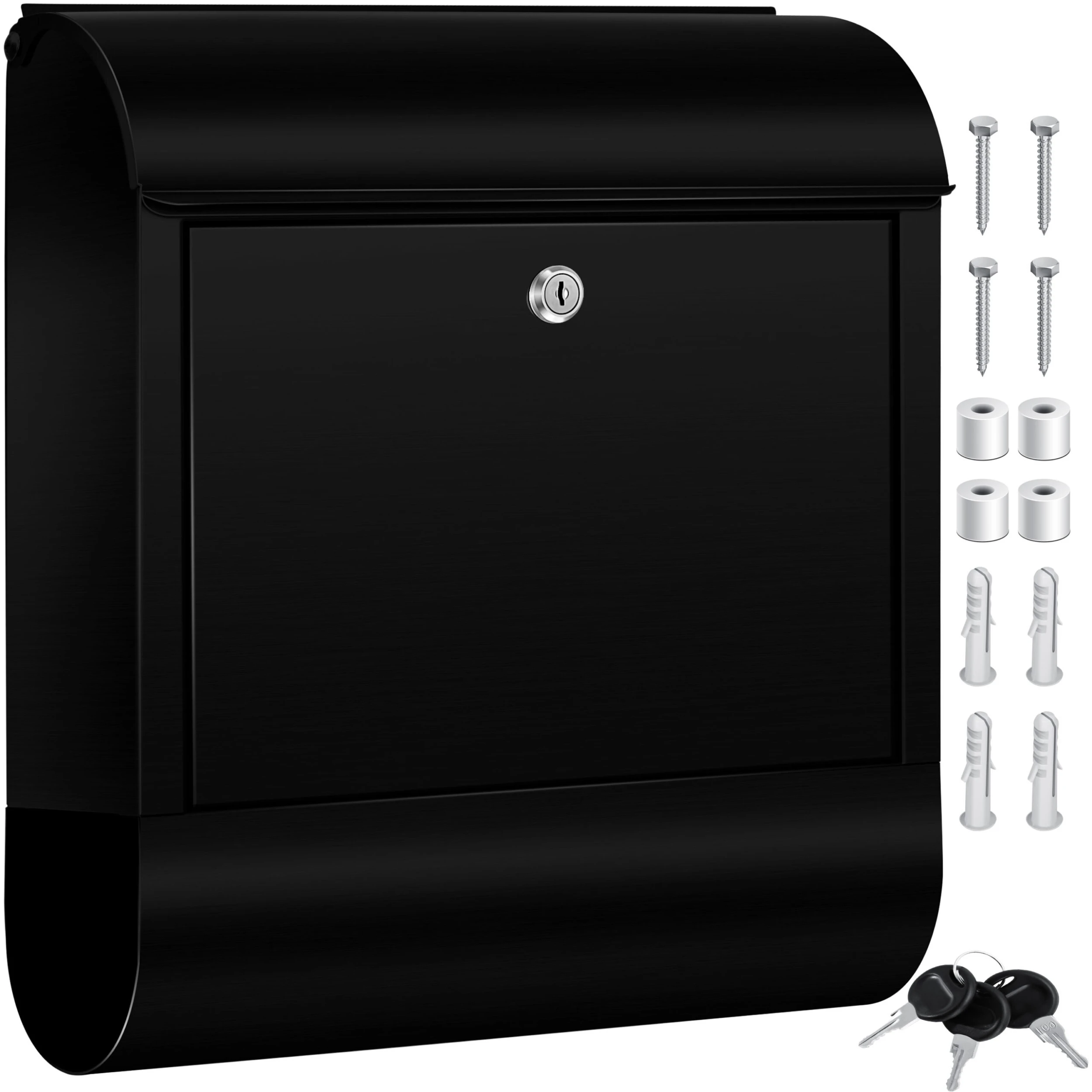 KESSER® XXL Briefkasten Edelstahl Mit Zeitungsfach , Gebürstet , 3x Schlüssel Abschließbar , Pulverbeschichtet , Wandmontage , Groß Front-Einwurf: DIN C4 = DIN A4 , Inkl. Montagematerial 1 KESSER® XXL Briefkasten Edelstahl Mit Zeitungsfach , Gebürstet , 3x Schlüssel Abschließbar , Pulverbeschichtet , Wandmontage , Groß Front-Einwurf: DIN C4 = DIN A4 , Inkl. Montagematerial