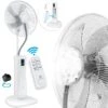 KESSER® Stand-Ventilator Frosty Mit Wasser Ultraschall-Sprühnebel Wasserkühlung , Inkl. Fernbedienung Timer-Funktion , Luftbefeuchter Leise , Nebelfunktion , Raumbefeuchter , Standventilator