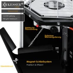 KESSER® Heizstrahler Pyramide Für Terrasse Terrassenheizer Gas 12,5 KW Gasheizstrahler Gasheizer , Wärmestrahler, Heizgerät, Inkl. Schutzhülle , Mit Gasschlauch Druckminderer , Wärmeabzug Edelstahl 10 KESSER® Heizstrahler Pyramide Für Terrasse Terrassenheizer Gas 12,5 KW Gasheizstrahler Gasheizer , Wärmestrahler, Heizgerät, Inkl. Schutzhülle , Mit Gasschlauch Druckminderer , Wärmeabzug Edelstahl -Kessler-Shop 8600364700 21125 prod 005