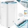 KESSER® Klimaanlage Mobil Klimagerät 4in1 Kühlen, Luftentfeuchter, Lüften, Ventilator - 9000 BTU/h (2.600 Watt) 2,7KW - Klima , Fernbedienung Und Timer, Nachtmodul