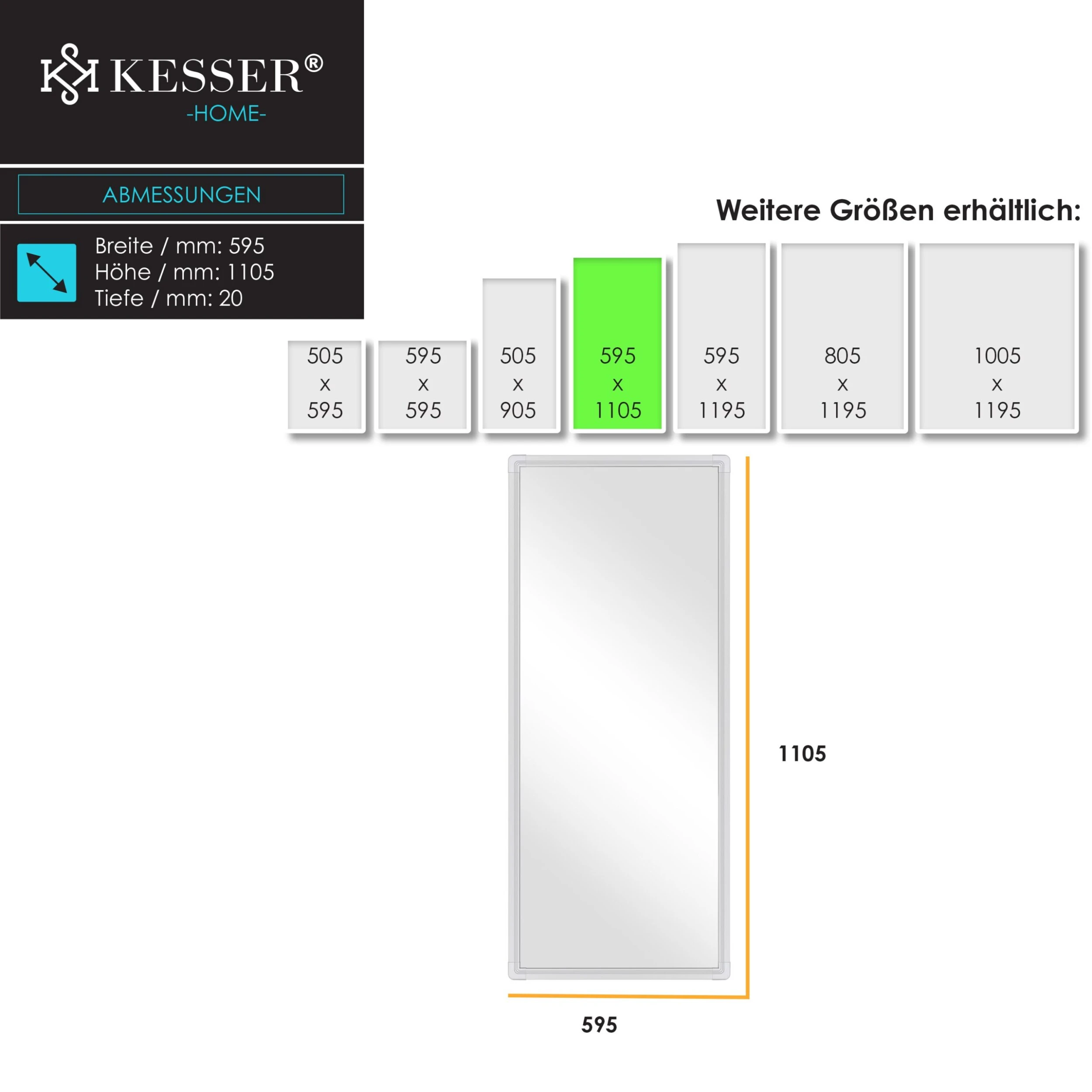 KESSER® Infrarotheizung Mit Thermostat Infrarot Wandheizung Elektroheizung IP44 – Bild 5