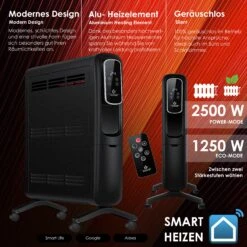 KESSER® Konvektor Elektrische Heizung ECO 2500W Heizkörper Elektroheizung Standheizung Energiesparend Display WiFi App & Fernbedienung Touchscreen - Mobil Radiator 24h Timer Thermostat 10 KESSER® Konvektor Elektrische Heizung ECO 2500W Heizkörper Elektroheizung Standheizung Energiesparend Display WiFi App & Fernbedienung Touchscreen - Mobil Radiator 24h Timer Thermostat -Kessler-Shop 8600364700 24198 prod 005