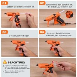 TACKLIFE GGO21AC Mini Heißklebepistole 30W, 60pcs Klebesticks, Flexibler Auslöser Überhitzungsschutz Hochtemperatur, Basteln/Schnellreparaturen. 8 TACKLIFE GGO21AC Mini Heißklebepistole 30W, 60pcs Klebesticks, Flexibler Auslöser Überhitzungsschutz Hochtemperatur, Basteln/Schnellreparaturen. -Kessler-Shop 8600367000 2406 prod 003