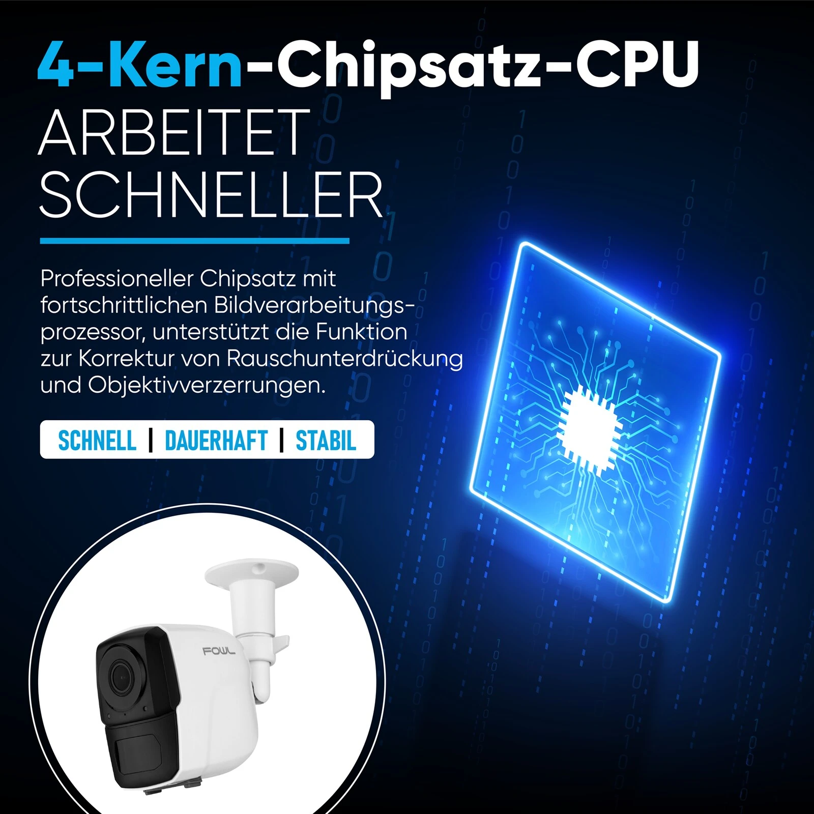 LUVISION Akku Überwachungskamera Full HD Mit 2-Wege-Audio, 10.000mAh Akku, Cloud Speicher 128GB SD – Bild 3