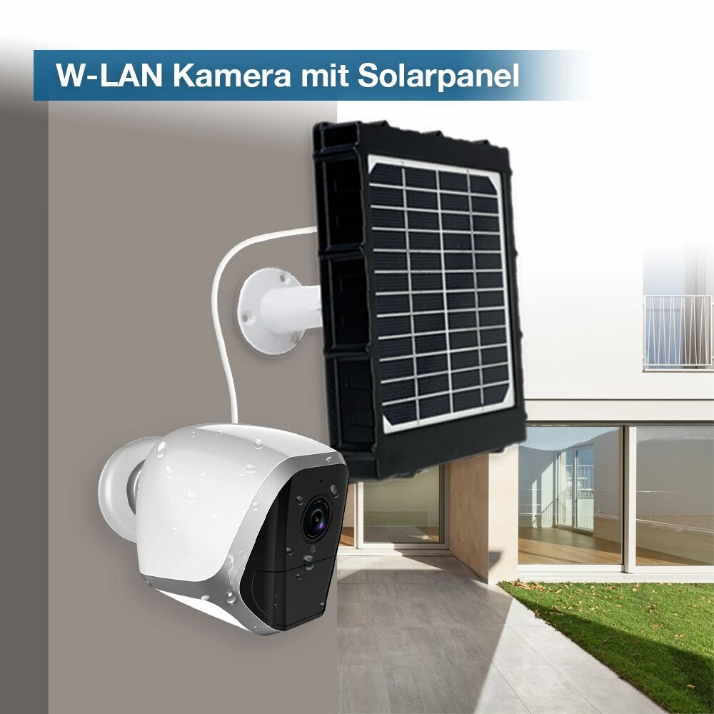 LUVISION Kabellose WLAN Solar IP Kamera Wifi Überwachungskamera Mit Akku Solarpanel Sonnenkollektor Bewegungsserkennung – Bild 2