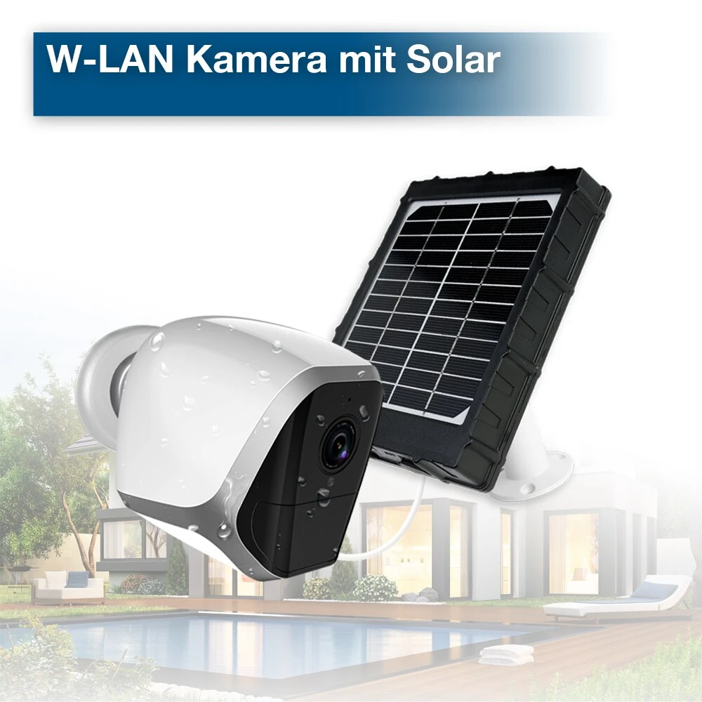 LUVISION Kabellose WLAN Solar IP Kamera Wifi Überwachungskamera Mit Akku Solarpanel Sonnenkollektor Bewegungsserkennung – Bild 3