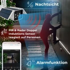 LUVISION 4G/ LTE Solar IP Kamera Cloud Überwachungskamera Für SIM Karte Mit Solarzelle Solarpanel Solarkamera 6W -Kessler-Shop 8600367700 2267 prod 003
