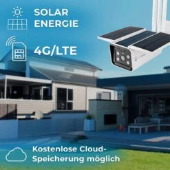 LUVISION 4G/ LTE Solar IP Kamera Cloud Überwachungskamera Für SIM Karte Mit Solarzelle Solarpanel Solarkamera 6W -Kessler-Shop 8600367700 2267 prod 004