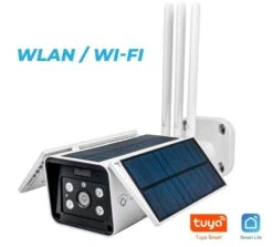 LUVISION WLAN Solar Kamera Mit Solarzelle Solarpanel Solarkamera Tuya App Alexa Kompatibel