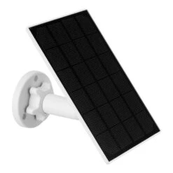 LUVISION Solarpanel Solarkollektor Für Akku Überwachungskamera Universal Weiss