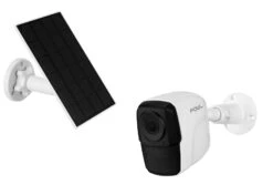 LUVISION Akku Überwachungskamera Full HD Mit 2-Wege-Audio, 10.000mAh Akku, Cloud Speicher 128GB SD Mit Solarpanel